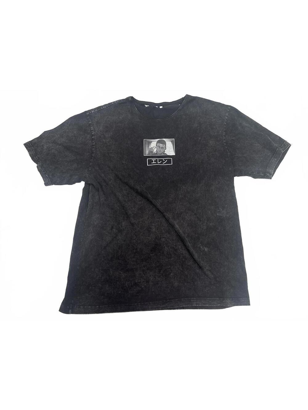 Attack on Titan "Eren - エレン" Torn Graphic Tee Men's Large